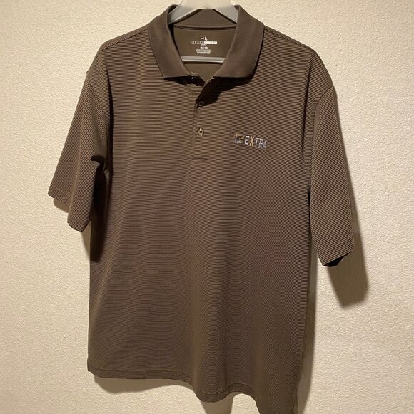 Grand Slam Golf Men's‎ XL Ribbed Brown Polo Shirt - Embroidered Logo - Picture 2 of 5